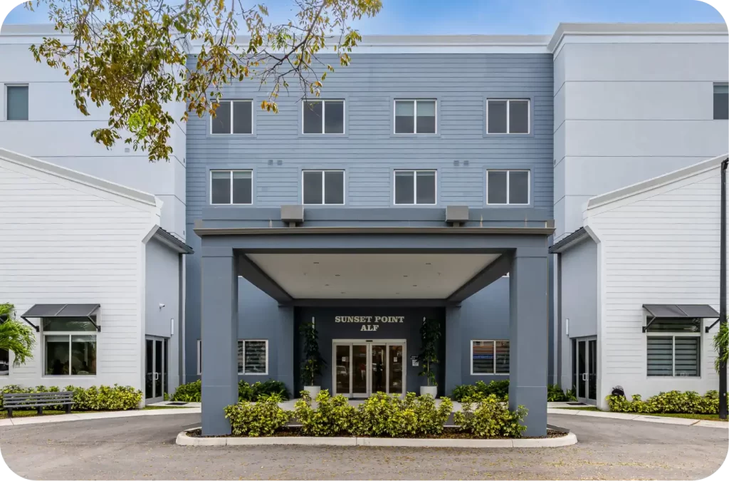 Sunset Point Alf builiding senior assisted living in miami